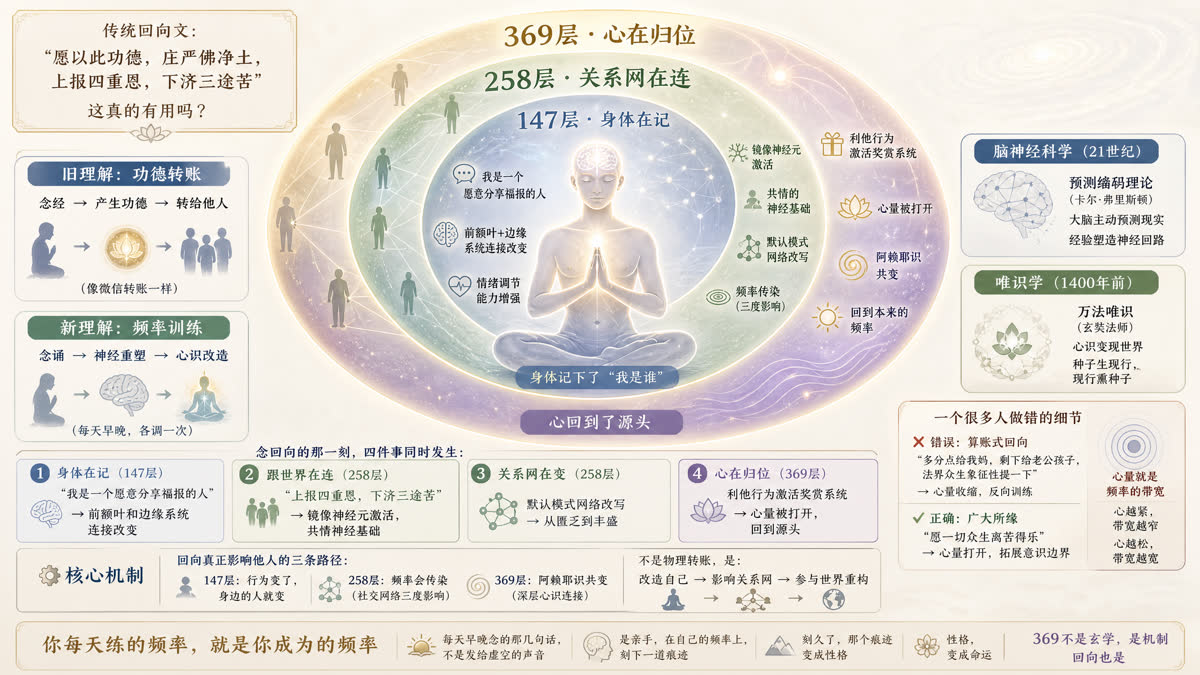 回向不是功德转账，是频率训练