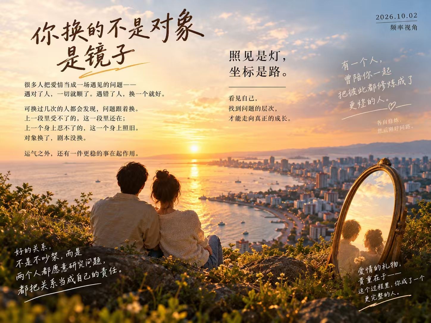你换的不是对象，是镜子