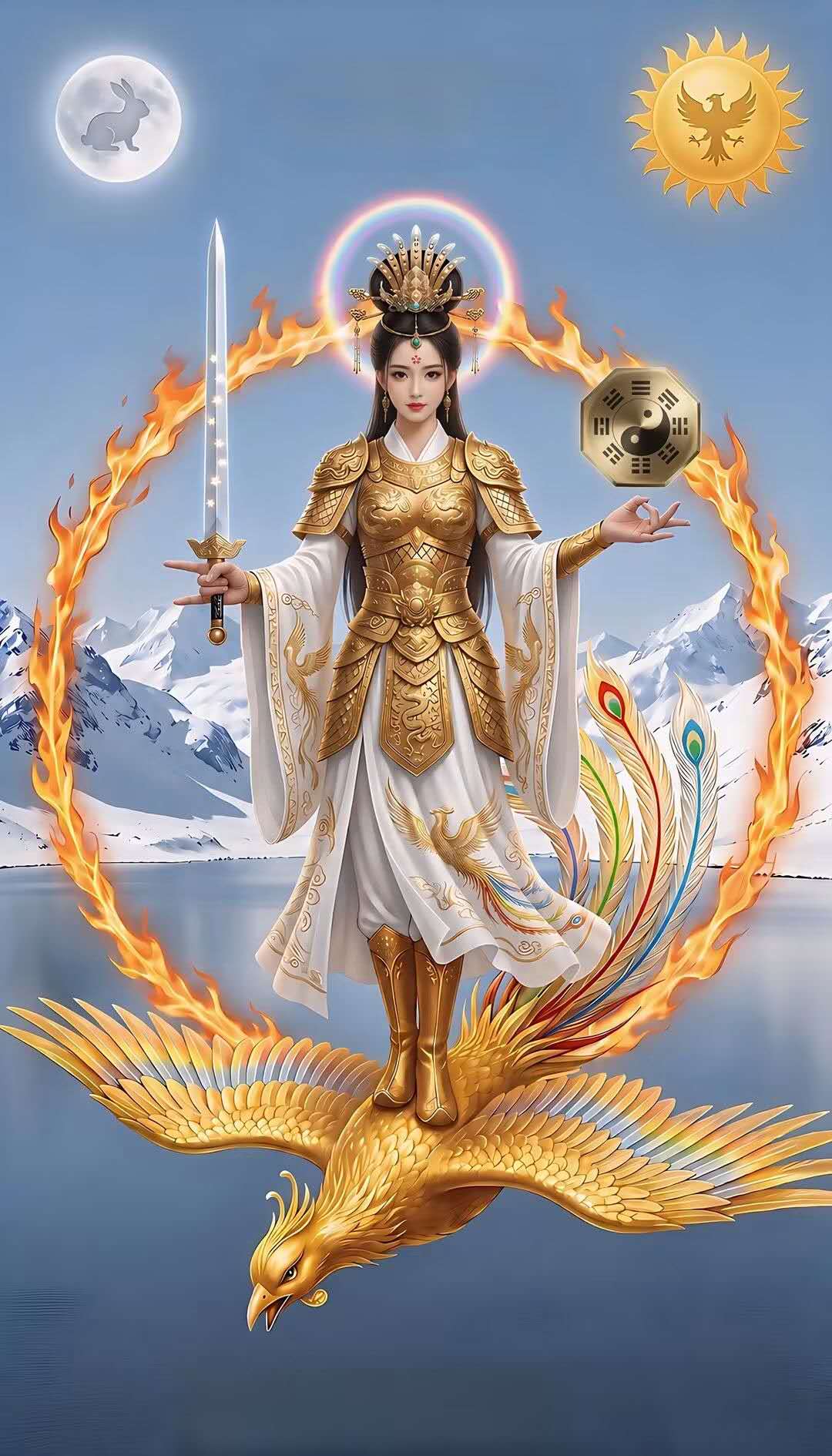 應元伏魔九天玄女元君法相图