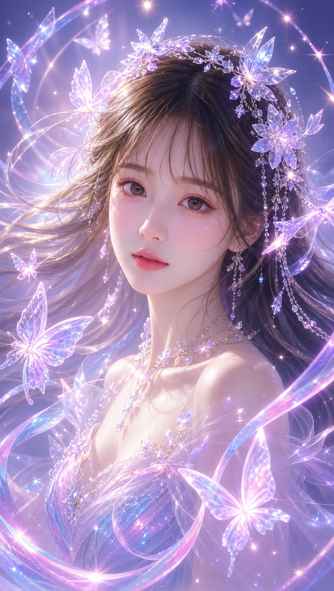 紫粉魔法蝴蝶